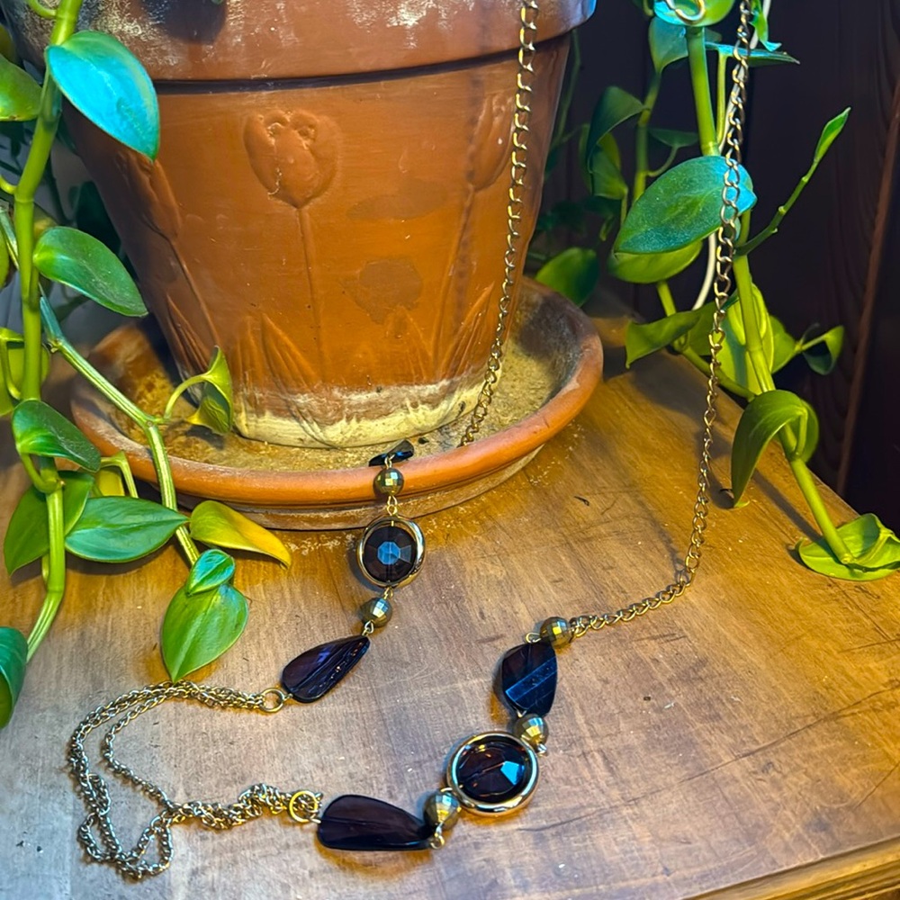 Long Jeweled Necklace